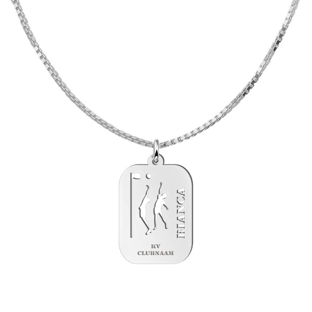 Sportbedel zilver korfbal — afbeelding 2
