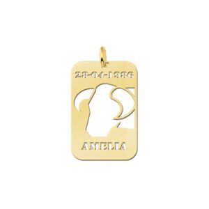 Gouden sterrenbeeldhanger Stier 28,5 × 19 mm GHS038 — foto 1
