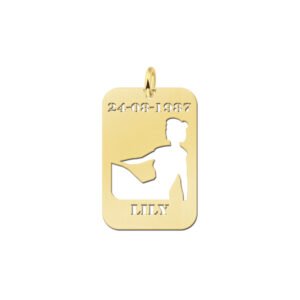 Gouden sterrenbeeldhanger Maagd 28,5 × 19 mm GHS042 — foto 1