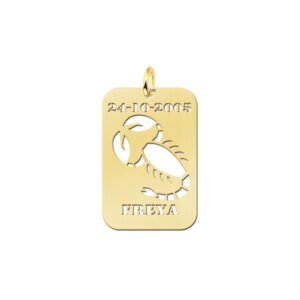 Gouden sterrenbeeldhanger Schorpioen 28,5 × 19 mm GHS044 — foto 1