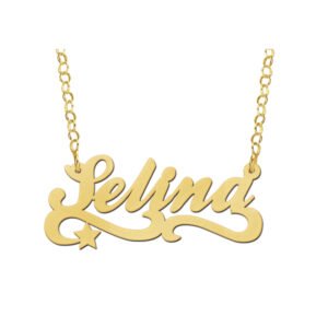 Vergulde naamketting Selina VNK44 – foto 1