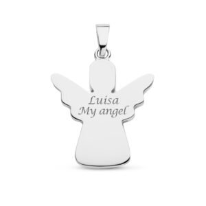 Zilveren engel ashanger ZGAH007 van Names4ever – afbeelding 2