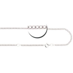 Zilver collier 45-50 cm — afbeelding 2