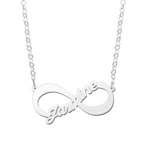 Zilveren Infinity Naamketting | Names4ever - afbeelding 3