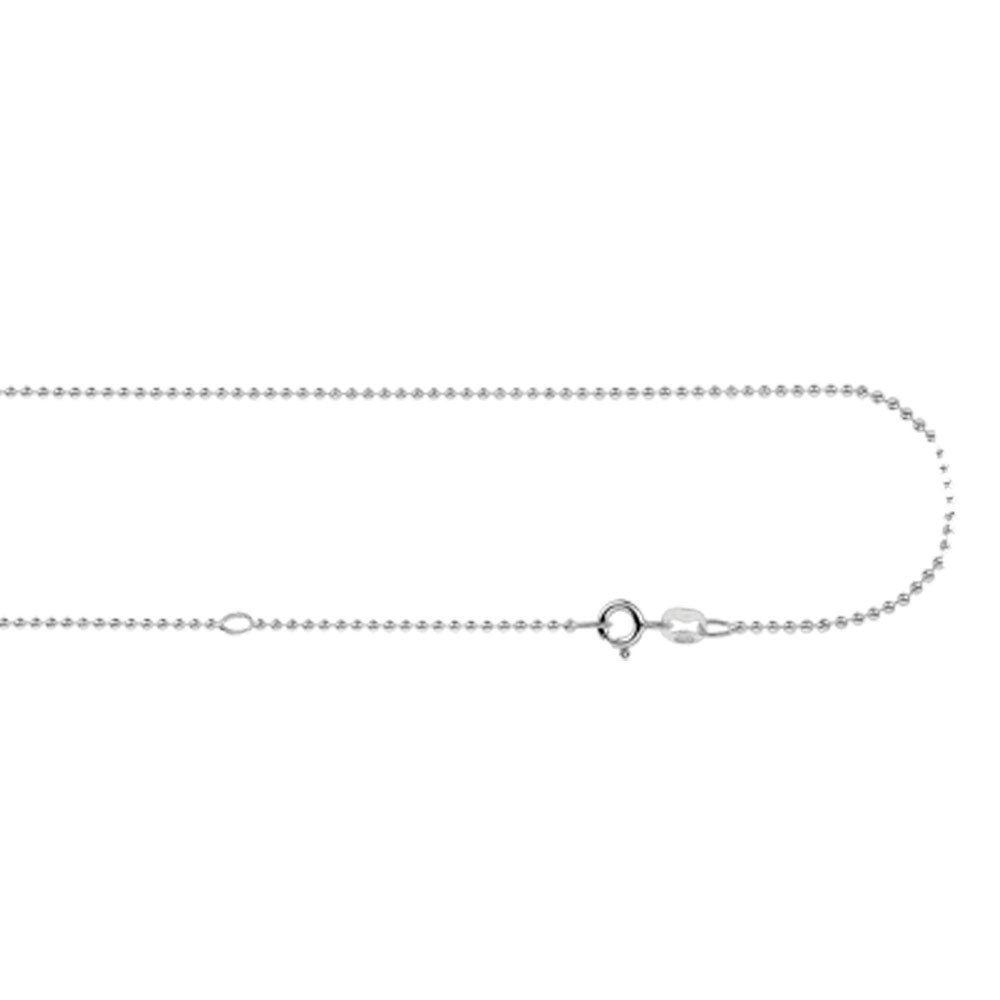 Zilveren ketting bolletjes 38-42cm — afbeelding 1