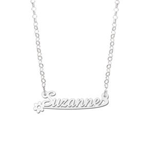 Zilveren Kindernaamketting Suzanne | Names4ever - afbeelding 3