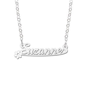 Zilveren Kindernaamketting Suzanne | Names4ever - voorbeeldfoto