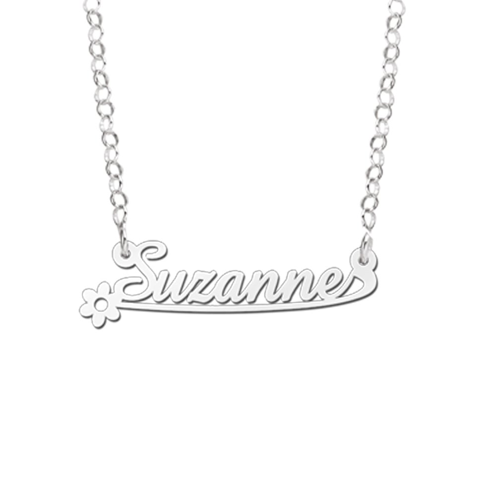 Zilveren Kindernaamketting Suzanne | Names4ever - voorbeeldfoto