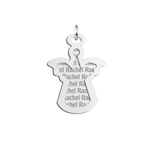 Zilveren naamhanger 2-delig engel | Names4ever - hanger zonder ketting