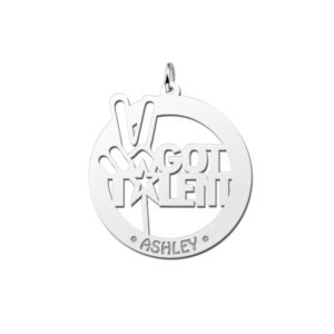 Zilveren naamhanger Talent | Names4ever - hanger zonder ketting