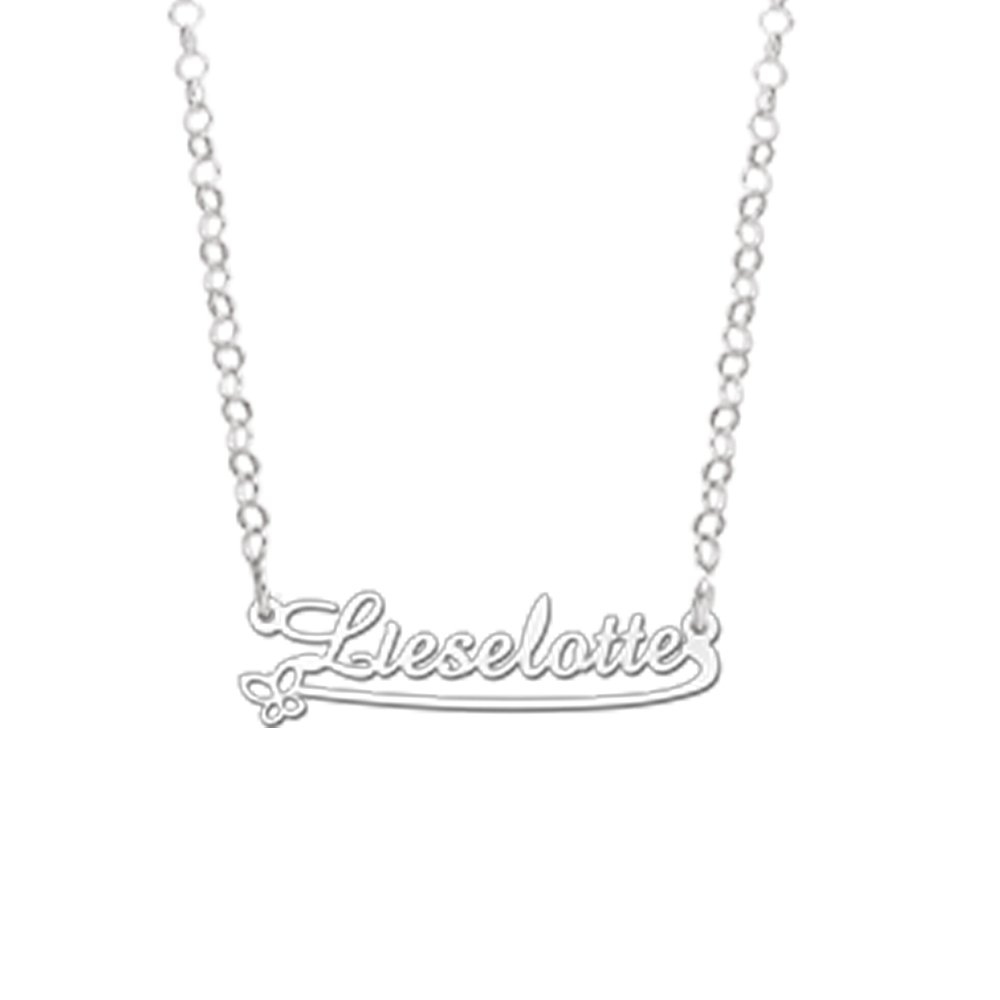 Zilveren Kindernaamketting Lieselotte | Names4ever - afbeelding 3
