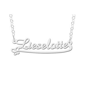 Zilveren Kindernaamketting Lieselotte | Names4ever - voorbeeldfoto