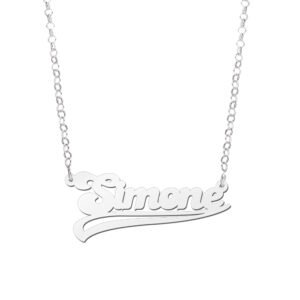 Zilveren Naamketting Simone | Names4ever - afbeelding 3