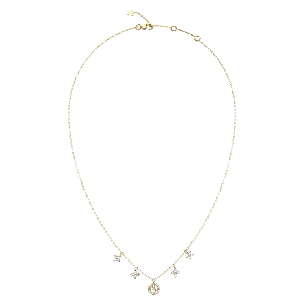 GUESS Secret Garden damesketting goudkleurig JUBN06032JWYGT-U