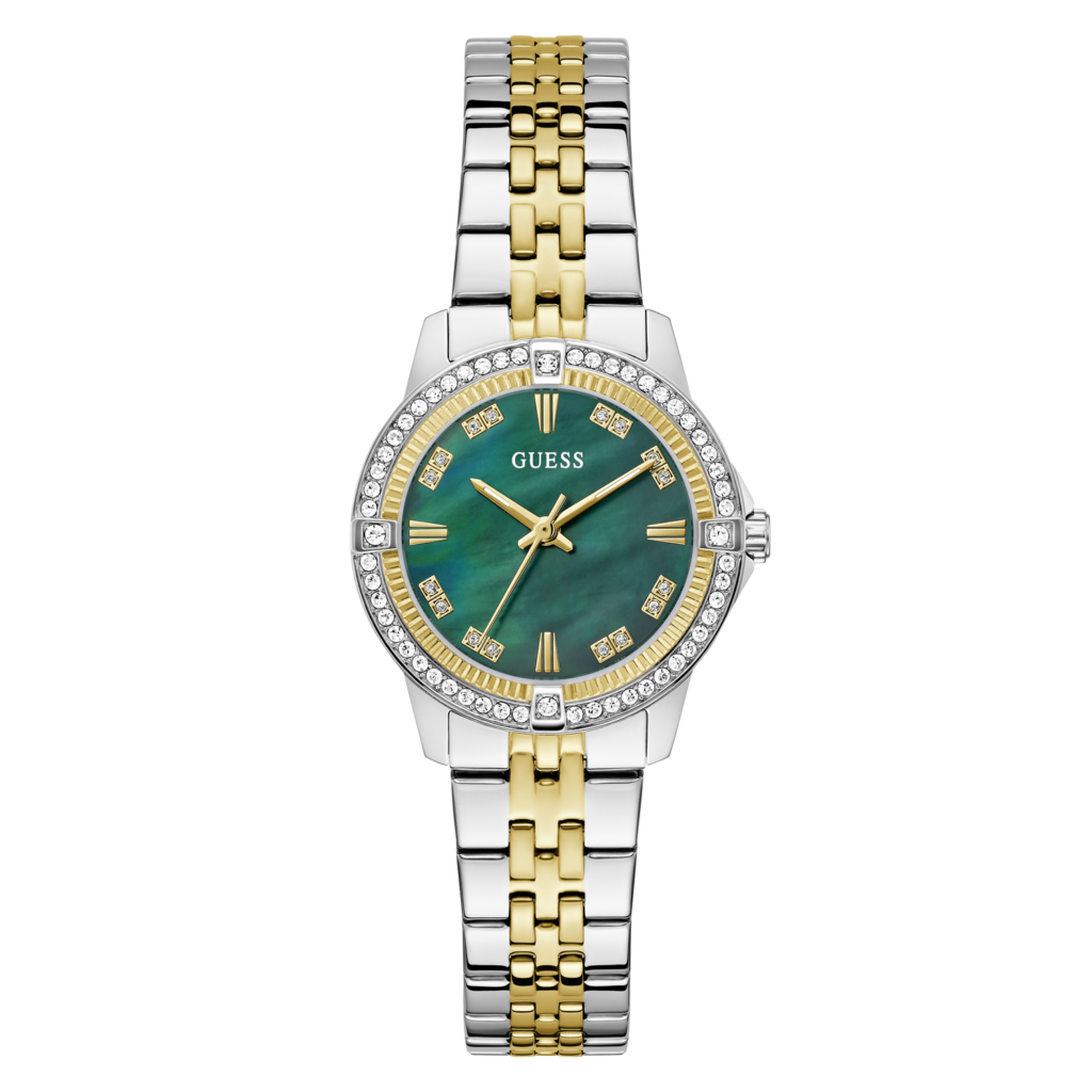 GUESS Colette dameshorloge bicolor groen 32 mm GW1027L3