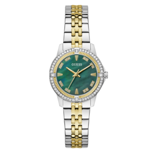 GUESS Colette dameshorloge bicolor groen 32 mm GW1027L3