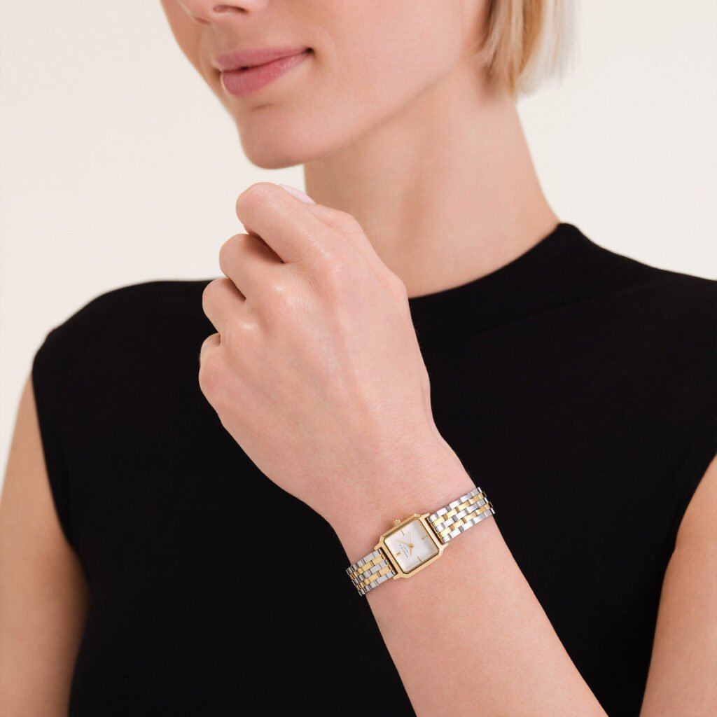 Rosefield Boxelle Duotone horloge – bicolor / goudkleurig – productfoto 2