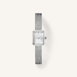 Rosefield Mini Octagon horloge – zilverkleurig – productfoto 1