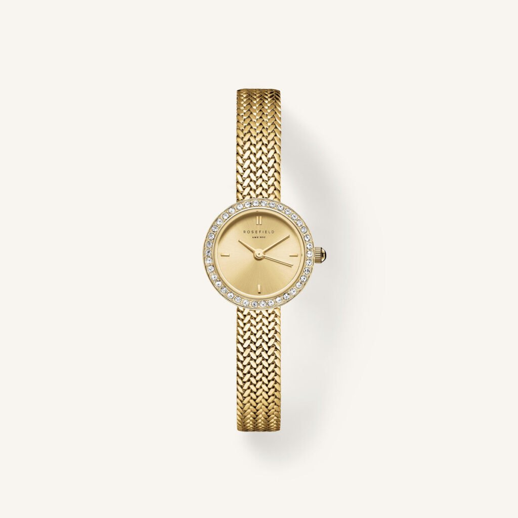 Rosefield Mini Small Edit horloge – champagne / goudkleurig – productfoto 1