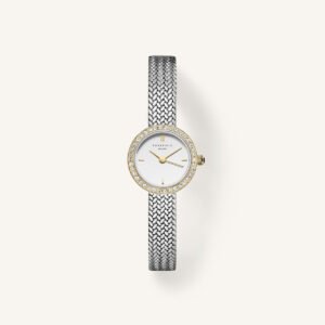 Rosefield Mini Small Edit Duotone horloge – zilverkleurig – productfoto 1